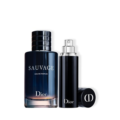 Dior Sauvage Gift Set 100ml EDP + 10ml EDP Refillable Travel Spray