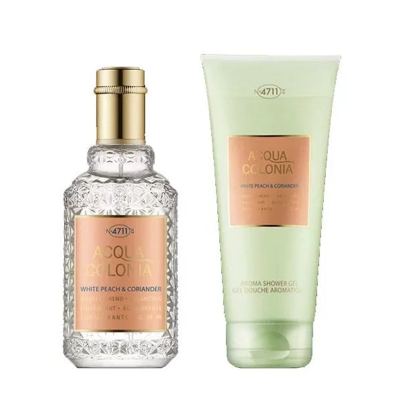 4711 Acqua Colonia White Peach & Coriander Gift Set 50ml EDC + 75ml Shower Gel - LookincredibleMaurer & Wirtz4011700747863