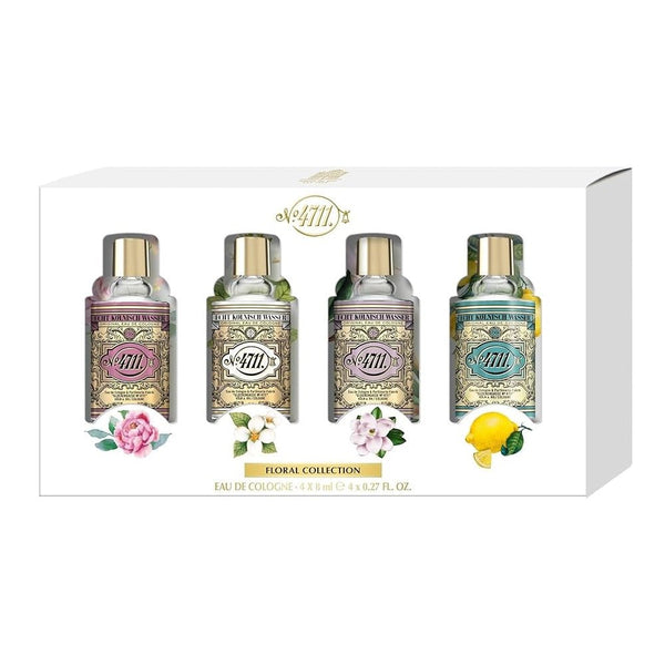 4711 Floral Collection Gift Set Original EDC 8ml + Lilac EDC 8ml + Jasmine EDC 8ml + Rose EDC 8ml - Lookincredible47114011700757152