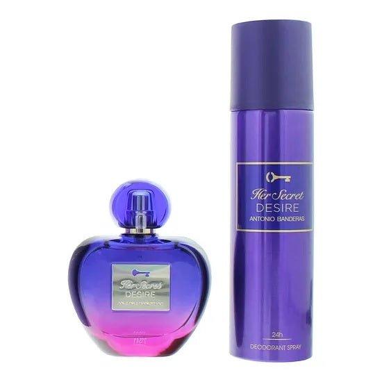 Antonio Banderas Her Secret Desire Gift Set EDT 80ml + Deodorant Spray 150ml - LookincredibleAntonio Banderas8411061045312