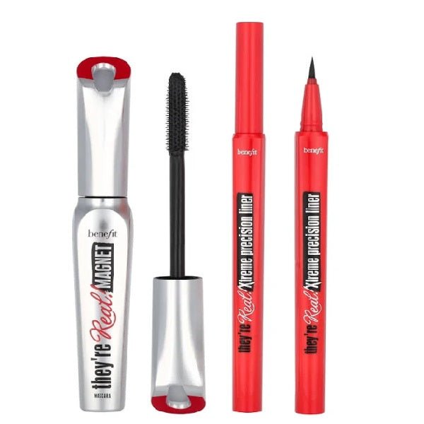 Benefit They're Real Gift Set: Extreme Precision Eyeliner Black 0.35ml + Magnet Mascara N65 Black 8.5g - LookincredibleBenefit602004131461