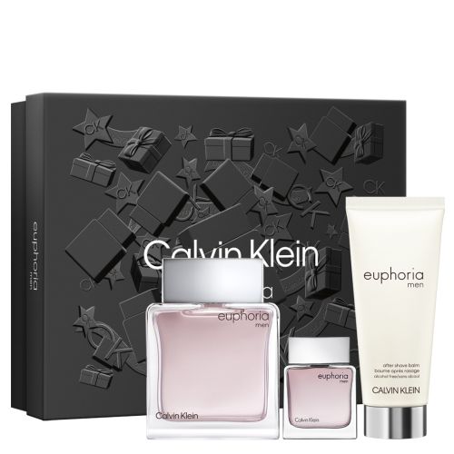 Calvin Klein Euphoria Men Gift Set 100ml EDT + 15ml EDT + 100ml Aftershave Balm - LookincredibleCalvin Klein3616303455170