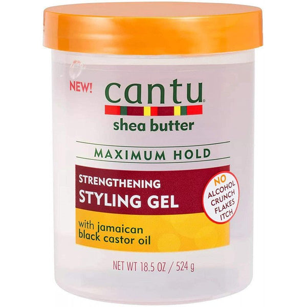 Cantu Shea Butter Flexible Hold Strengthening Styling Gel with Jamaican Black Castor Oil - LookincredibleCantu817513019272