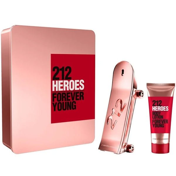 Carolina Herrera 212 Heroes For Her Gift Set 80ml EDP + 100ml Body Lotion - LookincredibleCarolina Herrera8411061996393