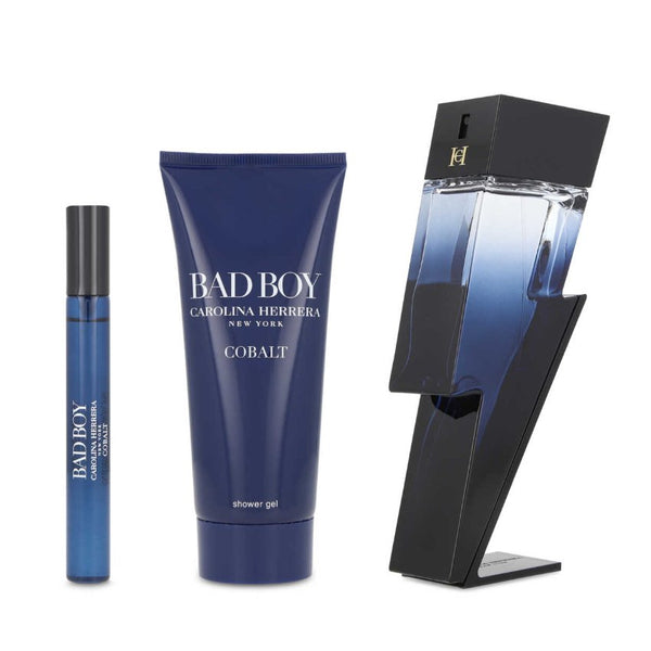 Carolina Herrera Bad Boy Cobalt Set 100ml EDP + 100ml Shower Gel + 10ml EDP - LookincredibleCarolina Herrera8411061049389