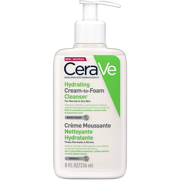 CeraVe Hydrating Cream to Foam Cleanser 236ml - LookincredibleCeraVe3337875743563