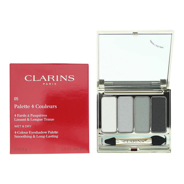 Clarins 4 Colour Wet & Dry Eyeshadow Palette No.05 Smokey 6.8g - LookincredibleClarins3380810129038