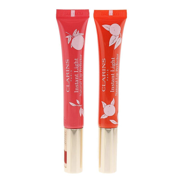 Clarins Gift Set 13 Pink Grapefruit Lip Perfector 12ml + 14 Juicy Mandarin Lip Perfector 12ml - LookincredibleClarins3380810143263