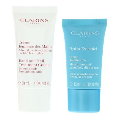 Clarins Gift Set 30ml Hand & Nail Cream + 15ml Moisturising Cream - LookincredibleClarins3666057009044