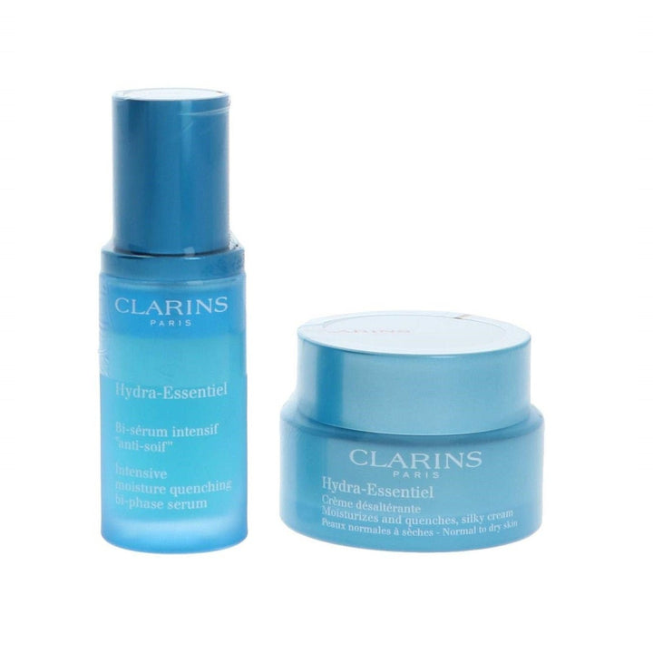 Clarins Hydra Essentiel Set Intensive Serum 30ml & Silky Cream 50ml - LookincredibleClarins3380810197334