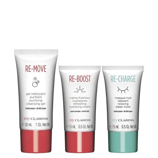 Clarins My Clarins Gift Set 30ml Cleansing Gel + 15ml Hydrating Cream + 15ml Sleep Mask - LookincredibleClarins3380810459685