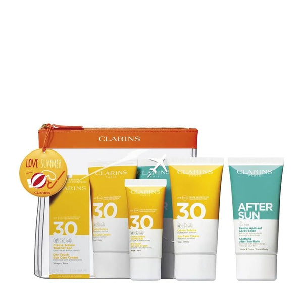 Clarins Summer Essentials Spf 30 Gift Set 75ml Sun Care Body Cream + 30ml Sun Care Face Cream + 75ml Soothing Aftersun - LookincredibleClarins3380810314069