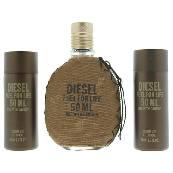 Diesel Fuel For Life Gift Set 50ml EDT + Shower Gel X 2 50ml - LookincredibleDiesel3605971763502