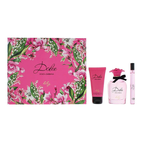 Dolce & Gabbana Dolce Lily Gift Set: 75ml EDT + 10ml EDT + Body Lotion 50ml - LookincredibleDolce & Gabbana3423222051716