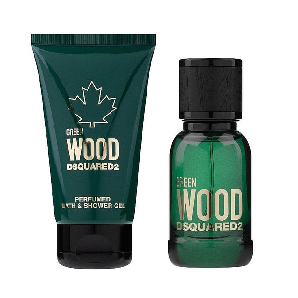 Dsquared2 Green Wood Gift Set 100ml EDT + 150ml Shower Gel - LookincredibleDsquared28011003862764