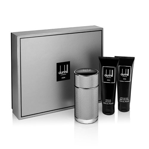 Dunhill Icon Gift Set Eau De Parfum 50ml + Shower Gel 90ml + Aftershave Balm 90ml - LookincredibleDunhill85715808417