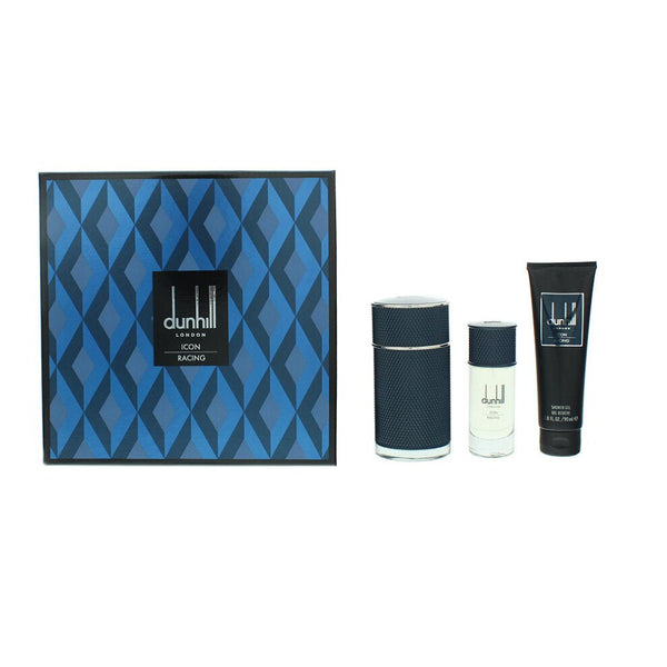 Dunhill Icon Racing Blue Gift Set: 100ml EDP + Shower Gel 90ml + 30ml EDP - LookincredibleDunhill85715807045