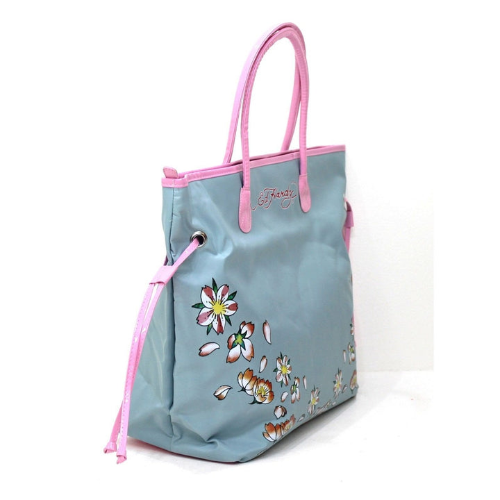 Ed Hardy Women's Pale Blue Shopper/Handbag/ Tote Bag - LookincredibleEd Hardy094922190475