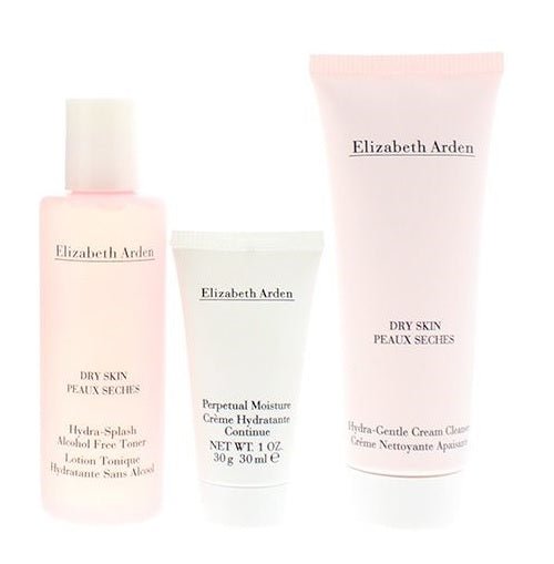 Elizabeth Arden Gift Set: Perpetual Moisture Cream 30g + Gentle Cream Cleanser 100ml + Dry Skin Gydra-splash Toner 100ml - LookincredibleElizabeth Arden85805079130