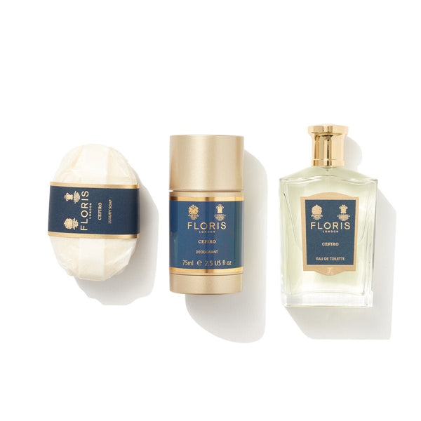 Floris Cefiro Gift Set EDT 100ml + Soap 100g + Deodorant Stick 75ml - LookincredibleFloris886266091224