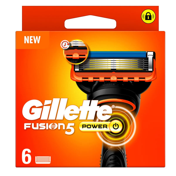 Gillette Fusion 5 Power Razor Blade 6 Pack - LookincredibleGillette8001090420435