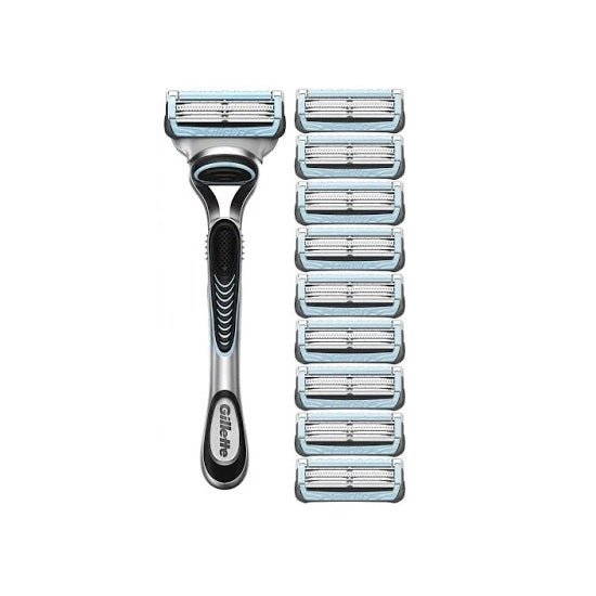 Gillette SkinGuard Sensitive Men’s Razor + 10 Razor Blade Refills - LookincredibleGillette8006540990803