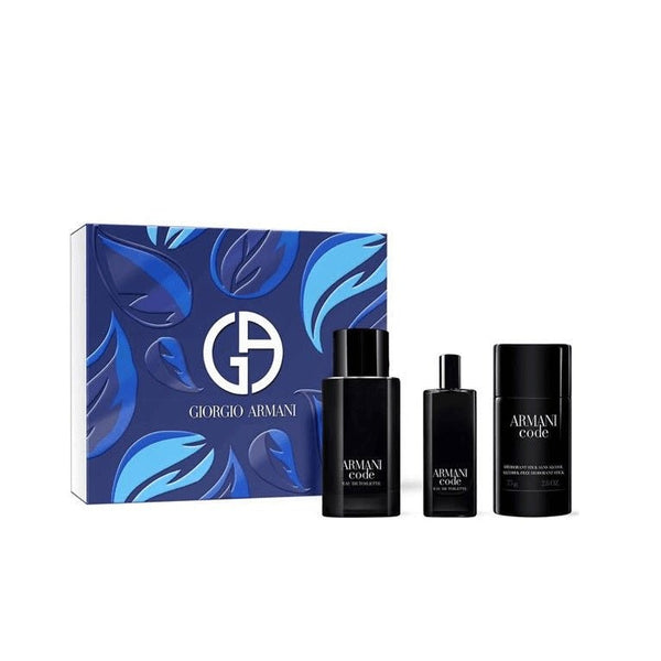 Giorgio Armani Code Gift Sets 75ml Eau De Toilette +15ml Eau De Toilette +75g Deodorant Stick - LookincredibleGiorgio Armani3614274186048