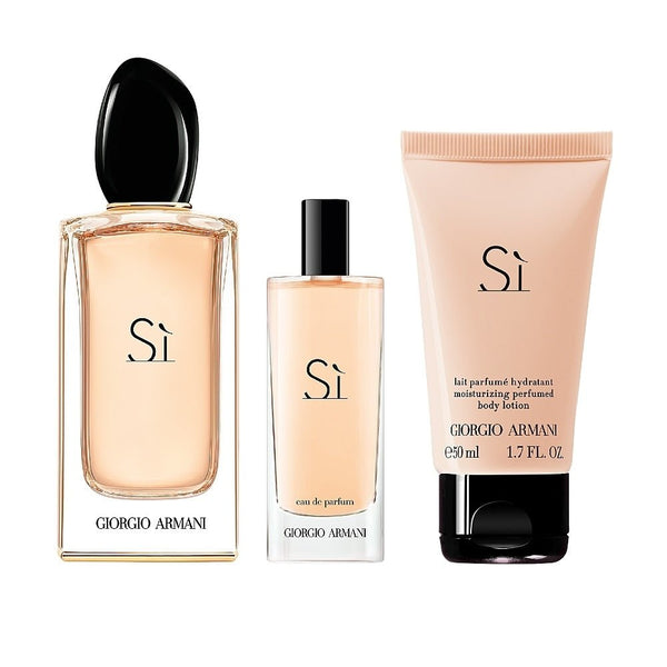 Giorgio Armani Si Gift Set EDP 100ml + EDP 15ml + Body Lotion 50ml - LookincredibleGiorgio Armani3614274186109