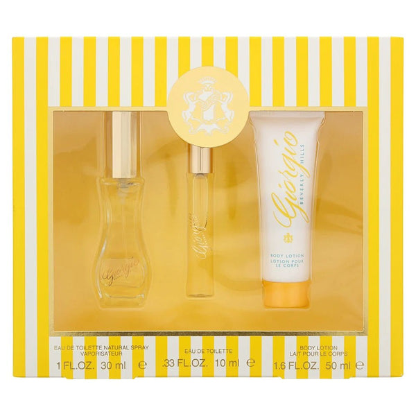 Giorgio Beverly Hills Yellow Gift Set: EDP 30ml + EDT 10ml + Body Lotion 50ml - LookincredibleGiorgio Beverly Hills719346654913