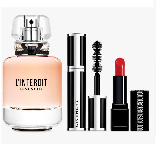 Givenchy L'interdit Gift Set 50ml EDP + Mini Mascara + Mini Lipstick - LookincredibleGivenchy3274872376892