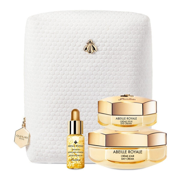 Guerlain Abeille Royale Gift Set 50ml Day Cream + 15ml Eye Cream + 5ml Advanced Oil + Pouch - LookincredibleGuerlain3346470617520