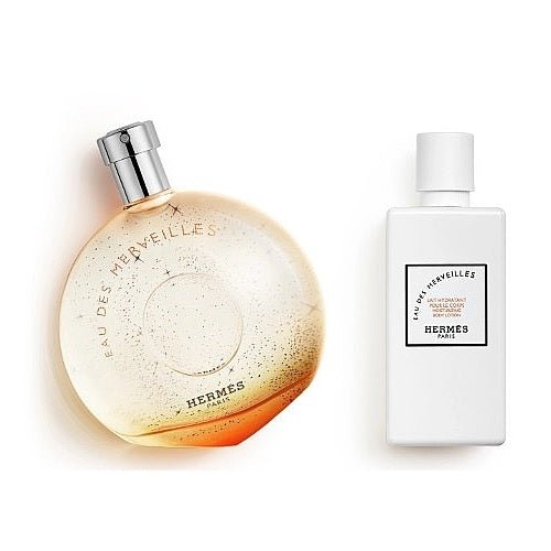 Hermes Eau Des Merveilles Gift Set EDT 100ml + Body Lotion 80ml - LookincredibleHermes3346130011989