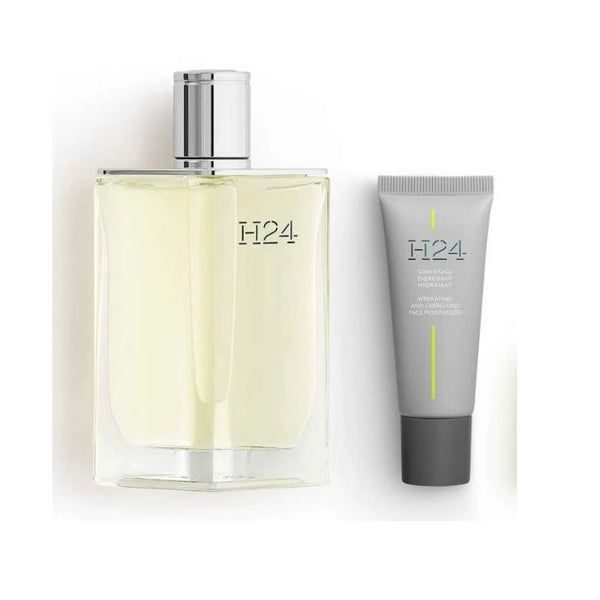 Hermes H24 Gift Set EDT Spray 100ml + Hydrating & Energising Face Moisturiser 20ml - LookincredibleHermes3346130433767