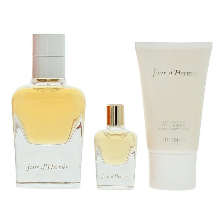 Hermes Jour D'hermes Gift Set EDP 50ml + EDP 7.5ml + Body Lotion 30ml - LookincredibleHermes3346132304591