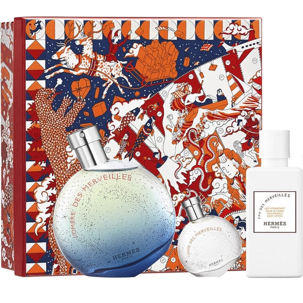 Hermes L'Ombre Des Merveilles Gift Set 50ml EDP + 7.5m EDP + 40ml Body Lotion - LookincredibleHermes3346130006671