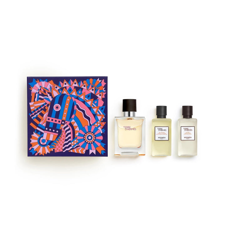 Hermes Terre D'hermes Gift Set 50ml EDT + 40ml Shower Gel + 40ml Aftershave - LookincredibleHermes3346130412977