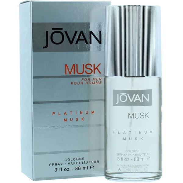 Jovan Platinum Musk Eau De Cologne Spray 88ml - LookincredibleJovan35017009029