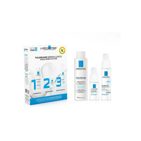 La Roche-Posay Toleriane Dermallergo 3 Step Routine Set - LookincredibleLa Roche-Posay5051858768630