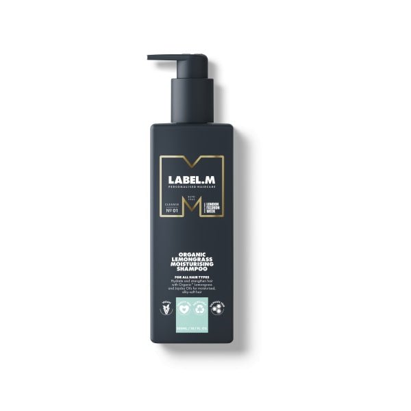 Label M Organic Lemongrass Moisturising Shampoo 300ml - LookincredibleLabel.m5056043216781