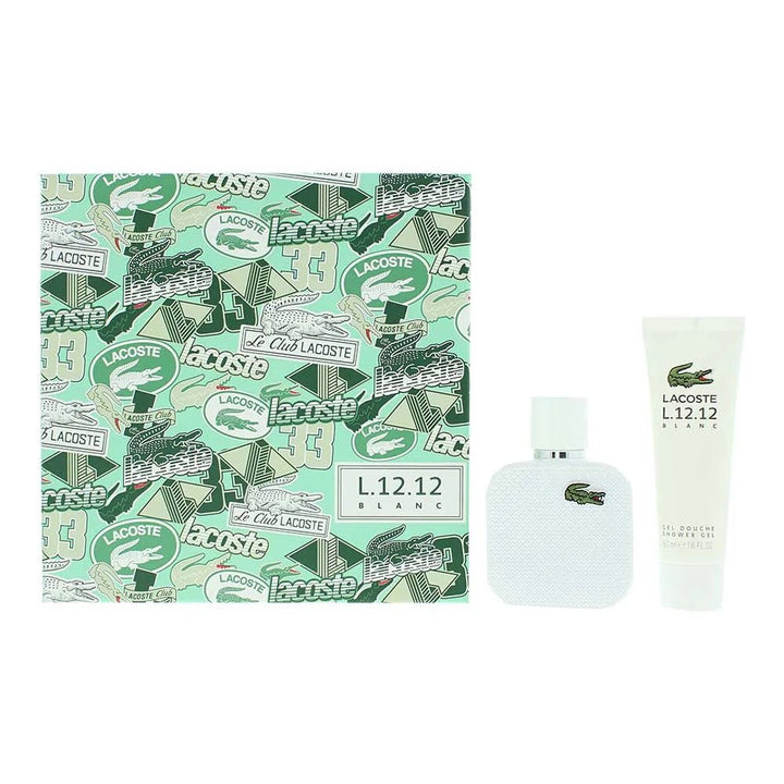 Lacoste Blanc Gift Set + EDT 50ml + Shower Gel 50ml - LookincredibleLacoste3616303464776