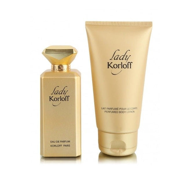 Lady Korloff Gift Set 88ml EDP + 150ml Perfumed Body Lotion - Lookincrediblekorloff3760251870216