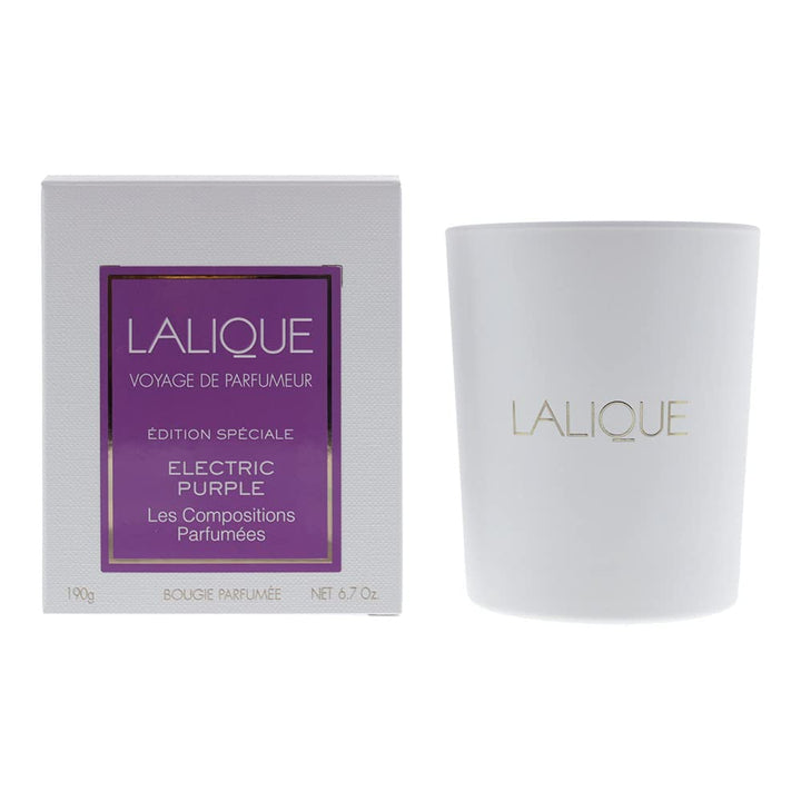 Lalique Electric Purple Candle 190g - LookincredibleLalique7640171196343