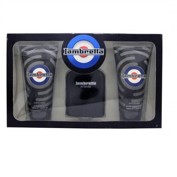 Lambretta Intense Gift Set 100ml EDP + 150ml Shower Gel + 150ml Aftershave Lotion - LookincredibleLambretta5060753160364