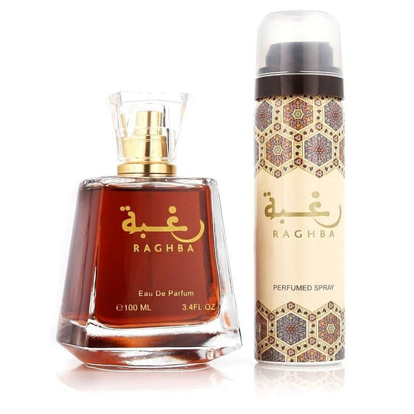 Lattafa Raghba Gift Set EDP 100ml + Deodorant Spray 50ml - LookincredibleLattafa6225709721238