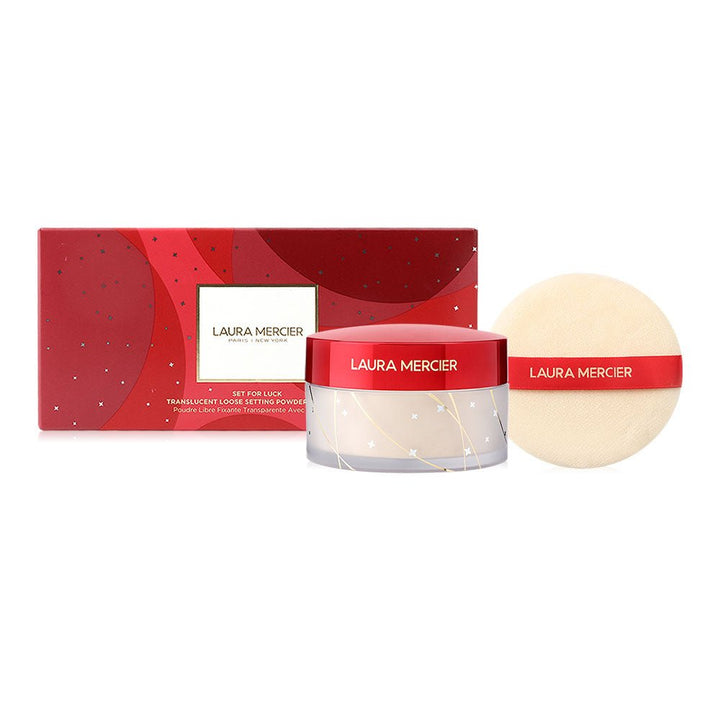 Laura Mercier Set For Luck Translucent Loose Setting Powder 29g & Puff - LookincredibleLaura Mercier194250027488