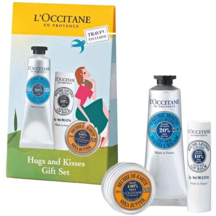 L'occitane Hugs And Kisses Gift Set Lip Balm 2g + Hand Cream 30ml + Shea Butter 10ml - LookincredibleL'Occitane3253581514122