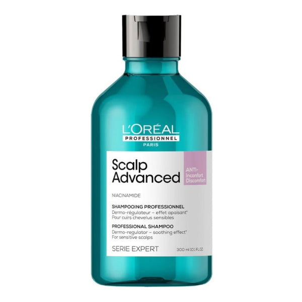 L'Oréal Professionnel Scalp Advanced Anti - Discomfort Dermo - Regulator Shampoo for Sensitive Scalps 300ml - LookincredibleLoreal3474637090470