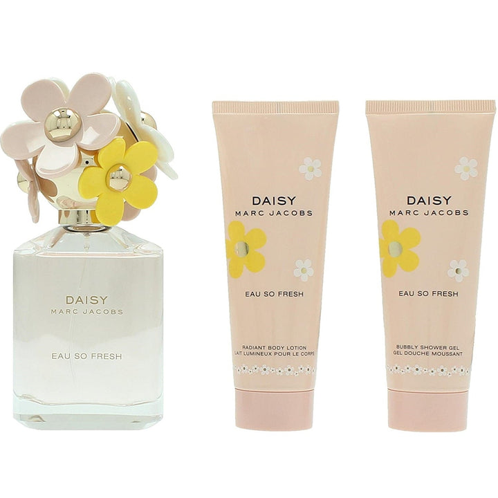 Marc Jacobs Daisy Eau So Fresh Gift Set 75ml EDT + Body Lotion 75ml + Shower Gel 75ml - LookincredibleMarc Jacobs3616303473044