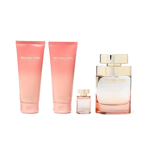 Michael Kors Wonderlust Set EDP Spray 100ml + Body Lotion 100ml + Shower Gel 100ml + EDP 4ml - LookincredibleMichael Kors850049716635