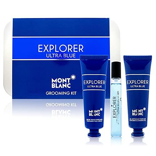 Mont Blanc Explorer Ultra Blue EDP 7.5ml + 30ml Face Cream + 30ml Cleansing Gel Miniature Set - LookincredibleMont Blanc3386460125703